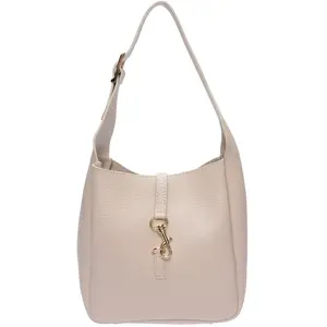 Anna Luchini - Sac à en cuir main Theodora beige - 20.5x21x8 cm OS pas cher