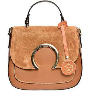 Luisa Vannini - Sac à main Jayce Cognac - 20.5x24x11 cm OS