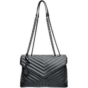 Luisa Vannini - Sac bandoulière Tais Noir - 23x34x10 cm OS