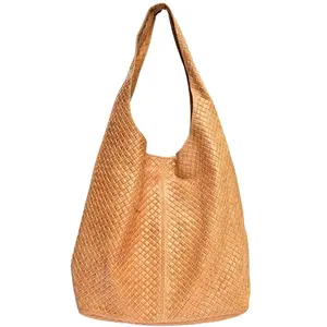 Luisa Vannini - Sac cabas Syrayah Cognac - 35x46x16 cm OS pas cher