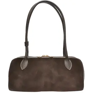 Anna Luchini - Sac à poignée Gloria Marron foncé - 16x33.5x9 cm OS pas cher