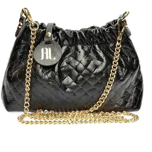 Anna Luchini - Sac bandoulière Anita Noir - 14x22x6 cm OS