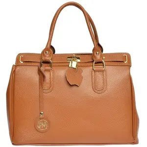 Roberta M - Sac à main Baliss Cognac - 27x33x17 cm OS pas cher