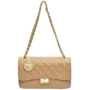 Isabella Rhea - Sac bandoulière Stella Beige grisé - 18x27.5x8 cm OS pas cher