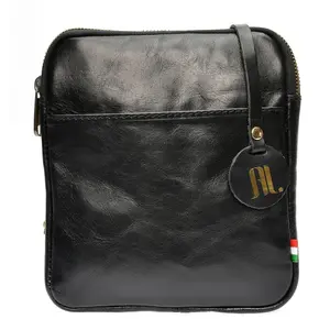Anna Luchini - Sac bandoulière Annicka Noir - 20x17.5x3 cm OS