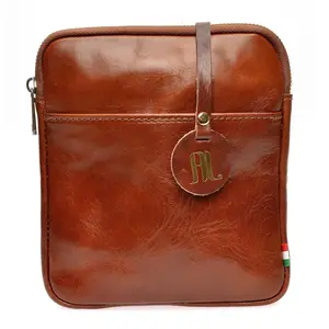 Anna Luchini - Sac bandoulière Annicka Brown - 20x17.5x3 cm OS