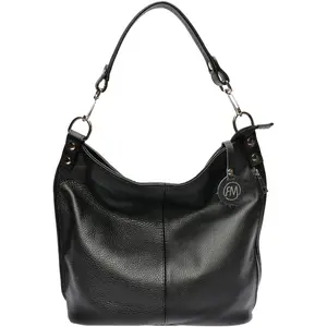 Roberta M - Sac bandoulière Maggie Noir - 30x37x10.5 cm OS pas cher