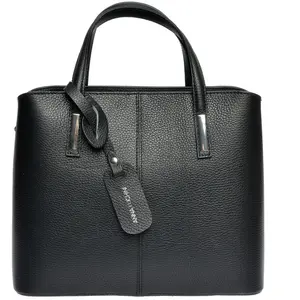 Anna Luchini - Sac à main Jade Noir - 26.5x31x14.5 cm OS pas cher