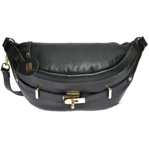 Anna Luchini - Sac bandoulière Miniu Noir - 17x28 cm OS