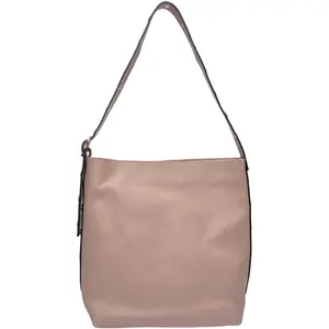 Luisa Vannini - Sac bandoulière en cuir Léa poudre - 34x28x12.5 cm OS pas cher