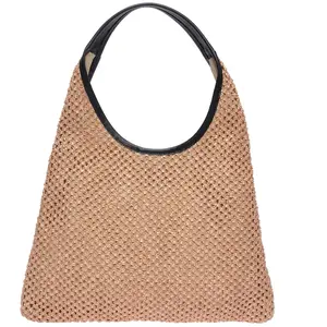 Luisa Vannini - Sac bandoulière en cuir Ilona beige - 28x37cm OS pas cher