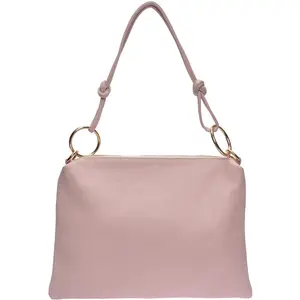 Luisa Vannini - Sac bandoulière en cuir Yasmine poudre - 25.5x35cm OS pas cher