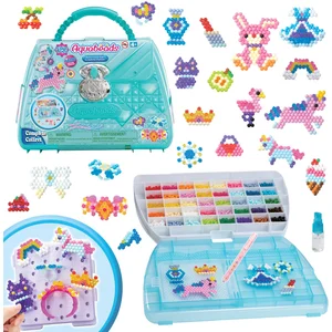 Comparateur de prix : Mallette d'artiste - AQUABEADS - 31914 - 1400 perles multicolores
