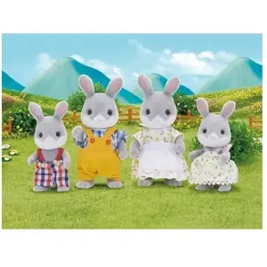 SYLVANIAN FAMILIES - 4030 - Famille Lapin Gris - Les Familles pas cher