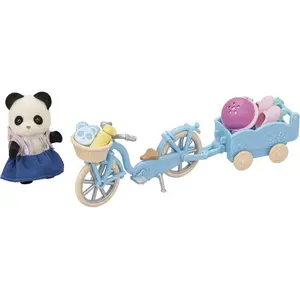 Comparateur de prix : Poupée Sylvanian Families La Fille Panda, Son Velo Et Sa Remorque TU