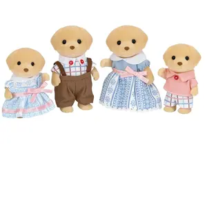 5 Figurines Famille Labrador Sylvanian Families pas cher