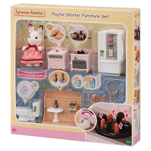 Comparateur de prix : Sylvanian Families Playset 5449 Le set d'ameublement cosy cottage et maman lapin chocolat