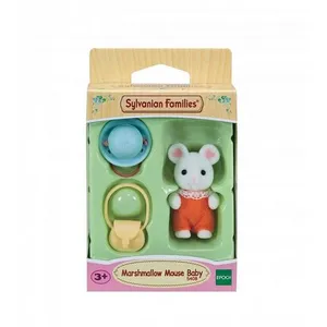 Figurine Sylvanian Families Le bébé souris marshmallow pas cher