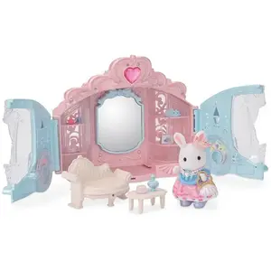 Comparateur de prix : SYLVANIAN FAMILIES Coffret De Jeu - - Dressing De Princesse - Carrosse Et Fille Lapin Neige