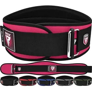 Ceinture de Musculation Powerlifting Fitness RDX - Rose - Adulte - Boxe - Kick-boxing