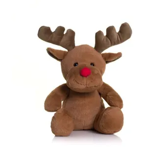 Mumbles - Peluche renne à nez rouge (M) (Marron) - UTRW3679 pas cher