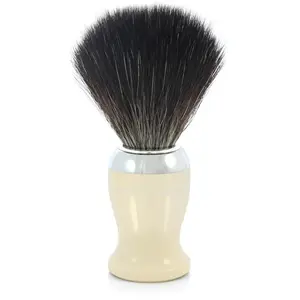 Blaireau Ivoire Noire Chrome- Edwin Jagger pas cher