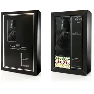 Coffret Rasage - Blaireau Imitation Ébène et Crème à Raser au Bois de ...