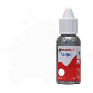 Peinture Humbrol Acrylic Dropper Bottle 14ml 130 White - Satin - Humbrol pas cher