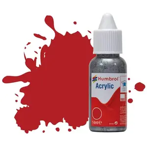 Humbrol Peinture N°153 Rouge - Mat : Acrylique : 14 ml