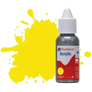 Peinture Humbrol Acrylic Dropper Bottle 14ml 99 Lemon - Matt - Humbrol pas cher