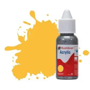 Humbrol Peinture N°24 Jaune - Trainer Yellow - Mat : Acrylique : 14 ml pas cher