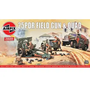 Comparateur de prix : 25pdr Field Gun & Quad, Vintage Classics - 1:76e - Airfix
