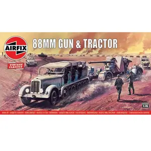 Comparateur de prix : 88mm Flak Gun & Tractor, Vintage Classic - 1:76e - Airfix