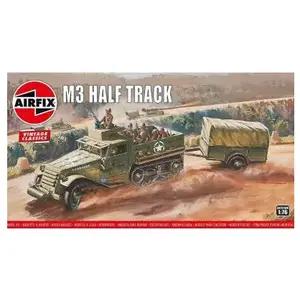 Comparateur de prix : M3 Half Track & 1 Ton Trailer, Vintage Classics- 1:76e - Airfix