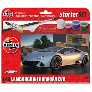 Comparateur de prix : Airfix Maquette voiture : Starter Set - Lamborghini Huracán EVO