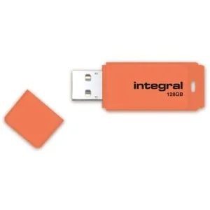Integral Memory Cle USB 2.0 Integral Neon 128Go Orange pas cher