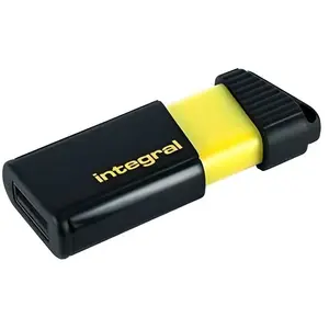 Integral Memory Integral Pulse - Clé USB - 64 Go - USB 2.0 - jaune pas cher