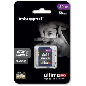 Integral 32GB ULTIMAPRO SDHC/XC 80MB CLASS 10 UHS-I U1 32 Go SD pas cher