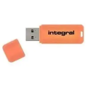 Integral Memory Integral Neon - Clé USB - 32 Go - USB 2.0 - orange pas cher