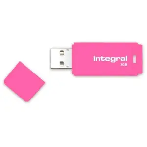 Integral Memory Cle USB 2.0 Integral Neon 8Go Rose pas cher