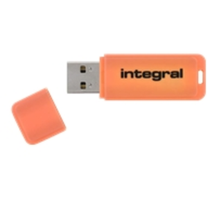 Integral Memory Integral Neon - Clé USB - 16 Go - USB 2.0 - orange pas cher