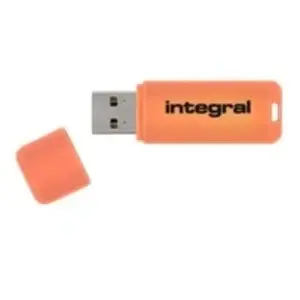Integral Memory Integral Neon - Clé USB - 64 Go - USB 2.0 - orange pas cher