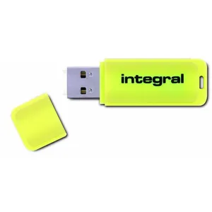 Clé USB Integral Neon 64 Go - Jaune - USB 2.0 pas cher