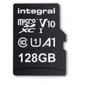 Comparateur de prix : Integral Carte Mémoire 128Go Micro SD HC Haute Vitesse jusqu'à 100MB/s Classe 10, V10, UHS1, U1 + Adaptateur SD