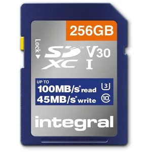 Comparateur de prix : Carte SDXC Integral INSDX256G-100V30 256 Go, UHS-I, V30