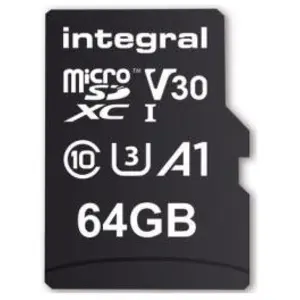Comparateur de prix : Integral - carte memoire flash - 64 Go - microSDXC UHS-I