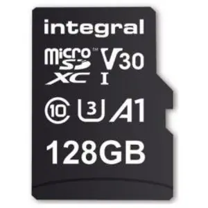 Comparateur de prix : Integral - carte memoire flash - 128 Go - microSDXC UHS-I