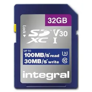 Comparateur de prix : Carte SDXC Integral INSDH32G-100V30 32 Go, UHS-I, V30