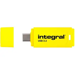 Integral Neon-C - ClÃ© USB - 64 Go - USB-C 3.1 Gen 1 - jaune pas cher