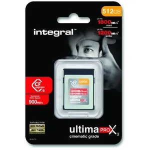 Integral CFexpress UltimaPro X2 Cinematic 512 Go Type B pas cher